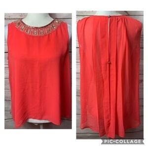 NWOT Bebe Embellished Sleeveless Top